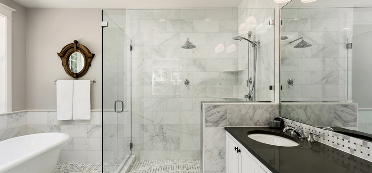 bathroom shower door installation in Banning