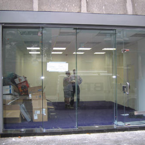shop front door repair Banning
